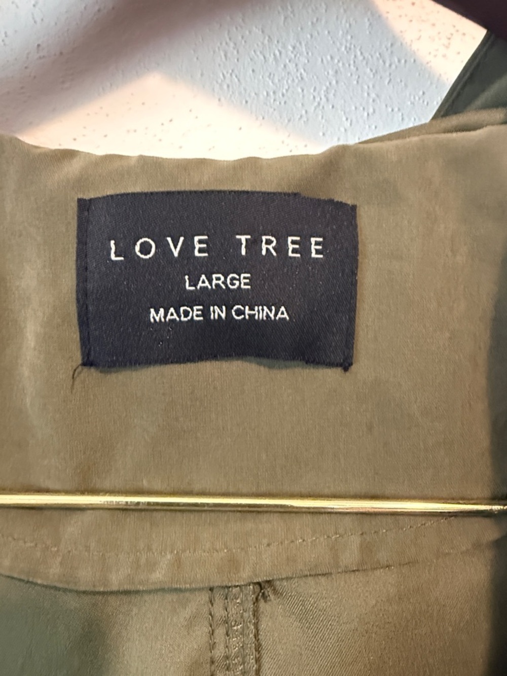Love Tree Olive Hooded Utility Jacket with Drawstring Waist - Picture 3 of 7